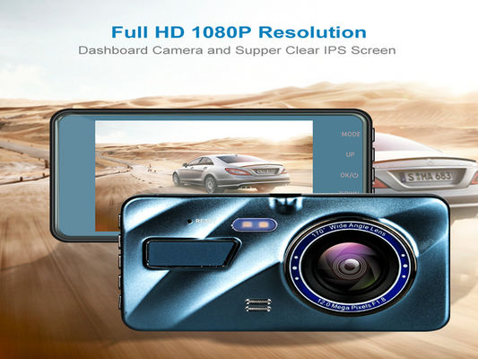 4inch WDR 동의는 GPS 이중 렌즈를 가진 Dashcam 차 대쉬보드 사진기를 활성화했습니다