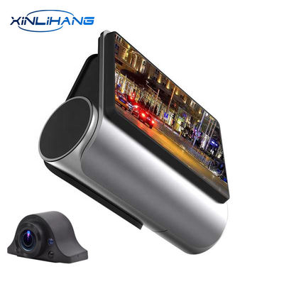 터치스크린 자동 블랙박스 DVR 대시 캠 24시간 녹화 듀얼 렌즈 백미러