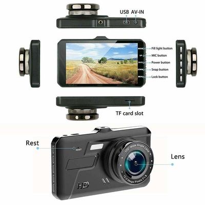 32GB 나이트 비전 레지스트라 동작 활성화 대시캠 후면 카메라 비디오 DVR 4인치