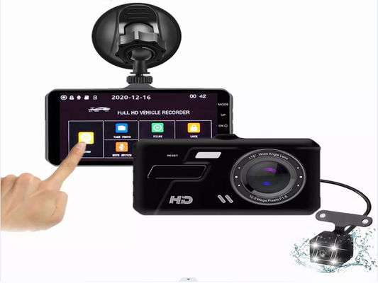 속도 표시기가 있는 XINLIHANG 1080P 4인치 전면 및 내부 대시 캠