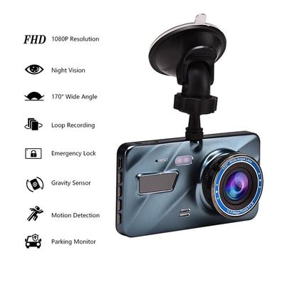 4inch WDR 동의는 GPS 이중 렌즈를 가진 Dashcam 차 대쉬보드 사진기를 활성화했습니다