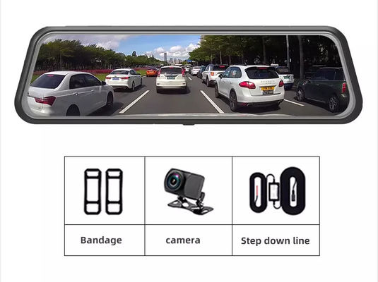 10인치 IPS 2.5D 4K GPS 대시 캠 대시 및 리버스 카메라 터치 스크린