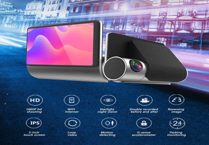 주차 감시자 주기 기록 차를 위한 가득 차있는 HD 차 DVR 1080p Dashcams