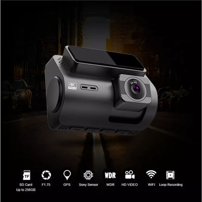 속도와 GPS 동의 탐지를 가진 RGB AHD 이중 렌즈 GPS 와이파이 돌진 캠