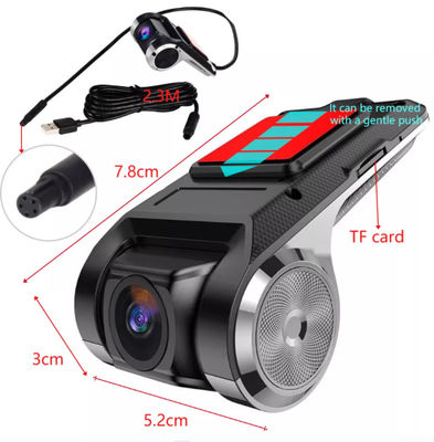 FCWS LDWS 자동차 캠코더 FHD 1080P 차량 블랙박스 DVR 듀얼 렌즈