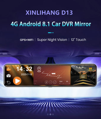 USB 안드로이드 8.1 4g 미러 HD1080P 자동차 DVR 카메라 블랙박스 ADAS 와이파이 GPS 네비게이션