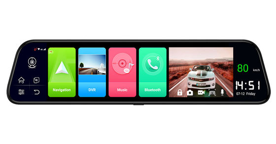 12인치 ADAS 4G 자동차 DVR FHD1080P 백미러 자동차 레코더 32GB GPS 네비게이션