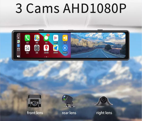 무선 Carplay 풀 HD 와이파이 Adas USB 자동차 DVR 카메라 1440P