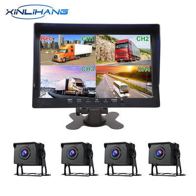 10인치 트럭 대시보드 장착 대시 캠 128G 자동차 DVR 카메라 시스템 9V-36V