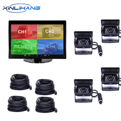 AHD 720P 차량용 트럭 9.66인치 화면 대시 캠 레코더 DVR 4CH