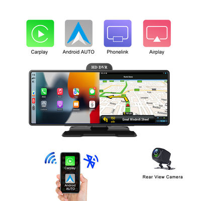 4K 안드로이드 자동 ADAS 와이파이 대시 캠 AUX FM GPS 10.26인치 자동차 DVR 카플레이