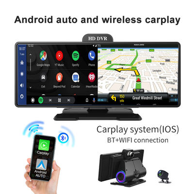 4K 10.26인치 자동차 DVR 안드로이드 카플레이 대시보드 자동 ADAS 와이파이 블랙박스